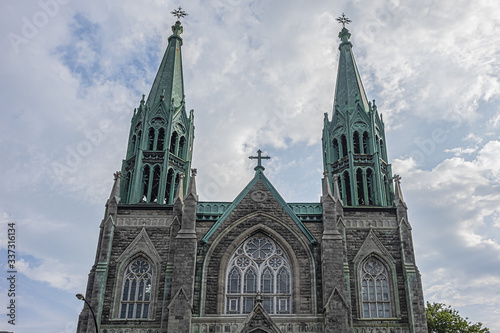 Saint-Edouard Church (1895) - Roman Catholic church in Montreal, Quebec, Canada. Saint-Edouard Church dedicated to Edward the Confessor - King of England from 1047 until 1066. photo