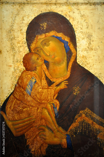 The old orthodox icon in the church