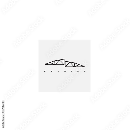 
illustration consisting of an image of a welded structure in the form of a symbol or logo