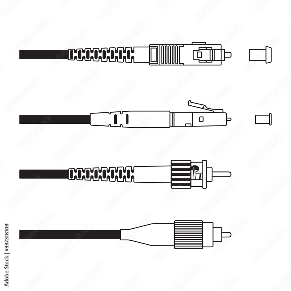 Optical fiber connector SC LC ST FC