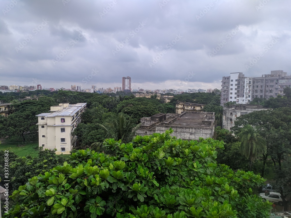 View of the city of Dhaka. View of the city of Dhaka.