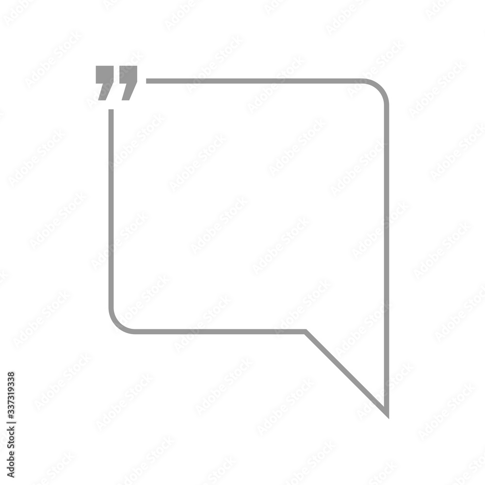 Quotation blank template in quotes isolated on White. Creative banner illustration with blank quotation frame with quotes. Minimalistic modern empty template typography design for wisdom or motivation Quotation blank template in quotes isolated on White. Creative banner illustration with blank quotation frame with quotes. Minimalistic modern empty template typography design for wisdom or motivation