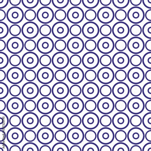 Seamless vector pattern with sailor navy blue polka dots isolated on white background. For desktop wallpaper, sailor blog website or spot fabric