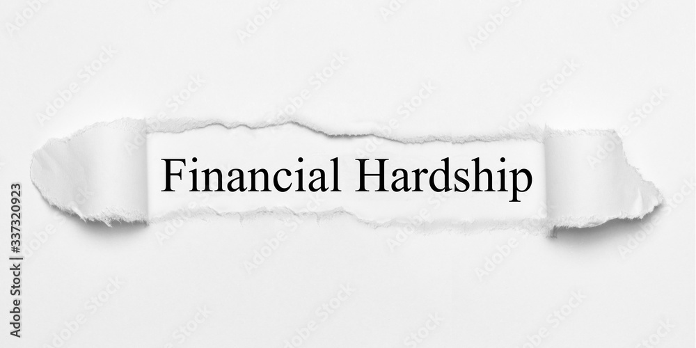 Obraz premium Financial Hardship