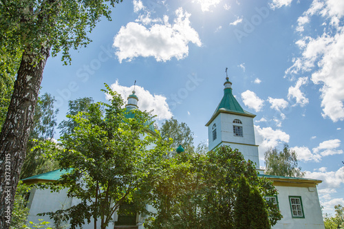 Rustic Orthodox church on a sunny day