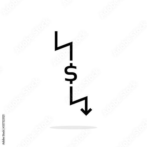 dollar cost down or lower price