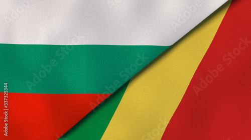 Free Download The flags of Bulgaria and Congo. News, reportage, business background. 3d illustration - GFXLoad