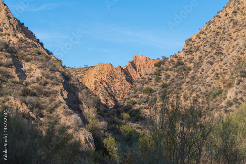 Steep landscape in Los Picachos in Spain