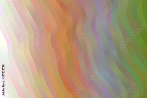 Brown, grey and green waves vector background.