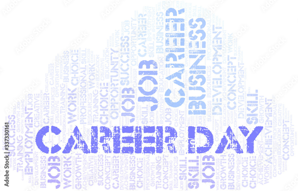 Obraz premium Career Day typography word cloud.