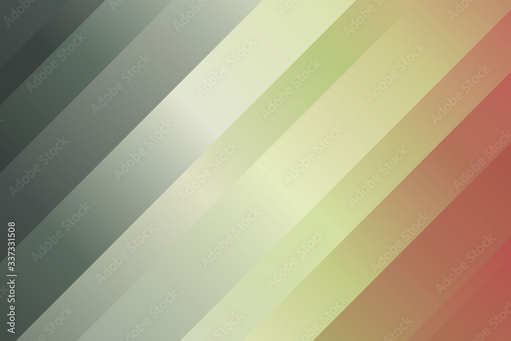 Obraz premium Green and red lines and stripes vector background.