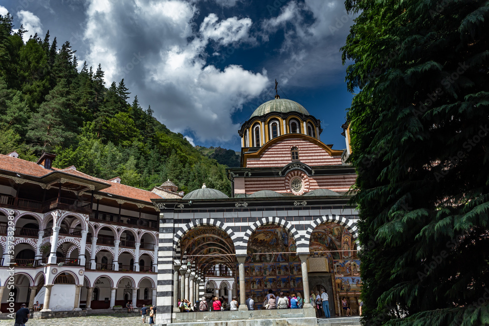 The Rila Monastery in summer