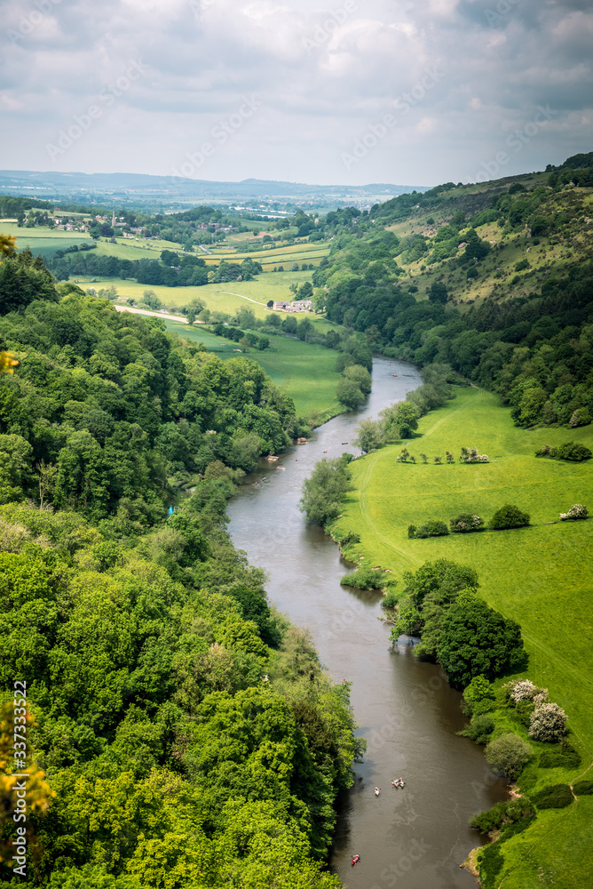 The Wye Valley from Symonds Yat Rock, Herefordshire, UK