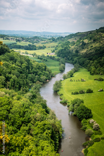 The Wye Valley from Symonds Yat Rock  Herefordshire  UK