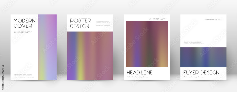 Fototapeta premium Flyer layout. Minimal positive template for Brochu