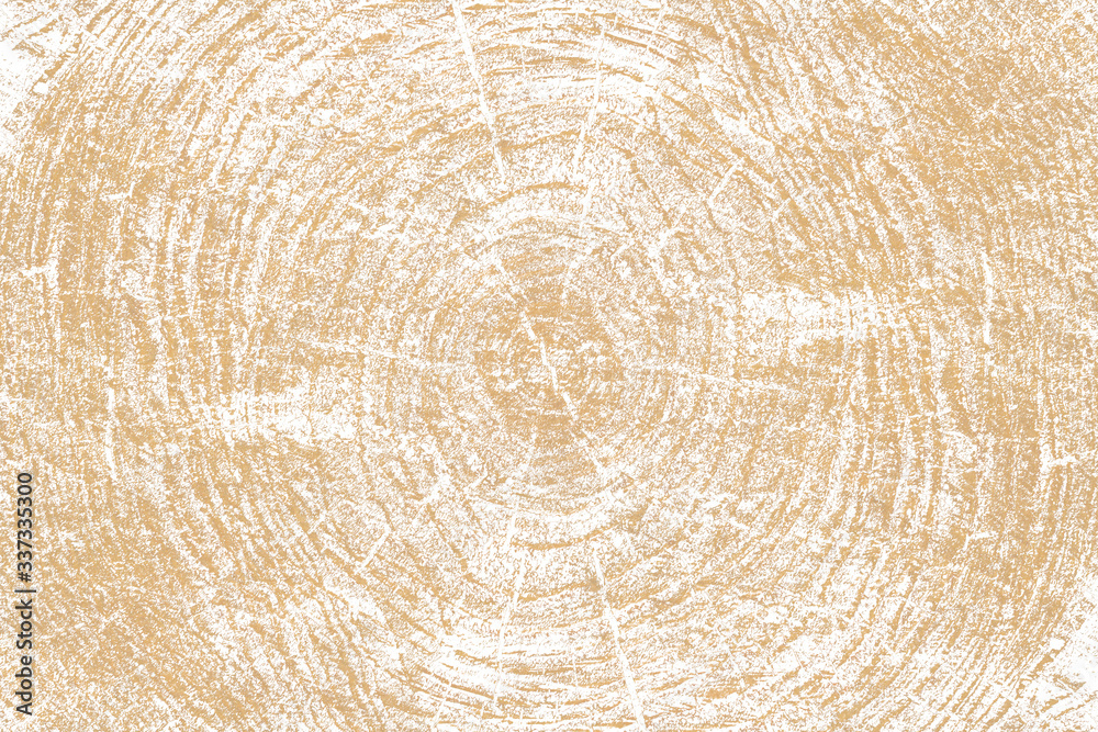 Fototapeta premium Tree in section. Grunge background for posters, cards, invitations, sites, wallpapers, wrapping paper, gift boxes, banners, business cards, covers. Sketch for wall, floor tiles, kitchen worktops.
