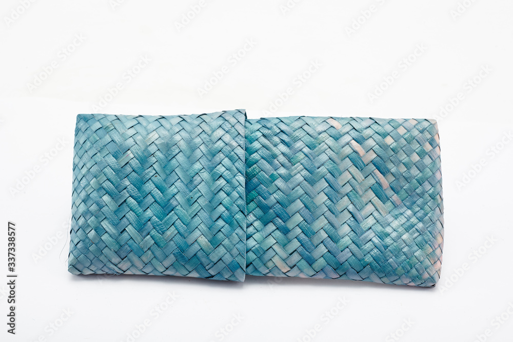 wicker basket on a white background wicker basket on a white background