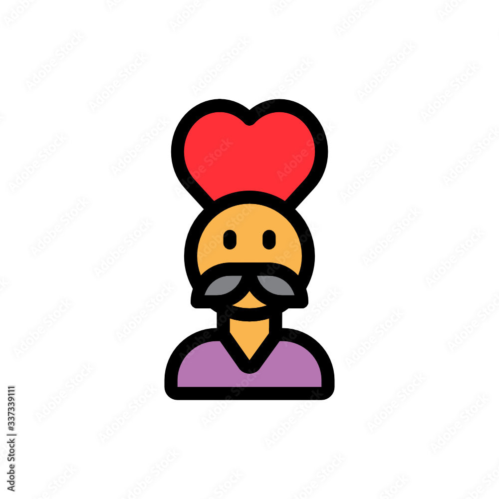 Father day in Love daddy Icon, Logo, Vector Father day in Love daddy Icon, Logo, Vector