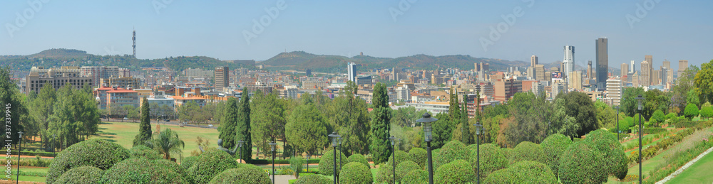 Panorama of Pretoria  -  the administrative capital of South Africa.