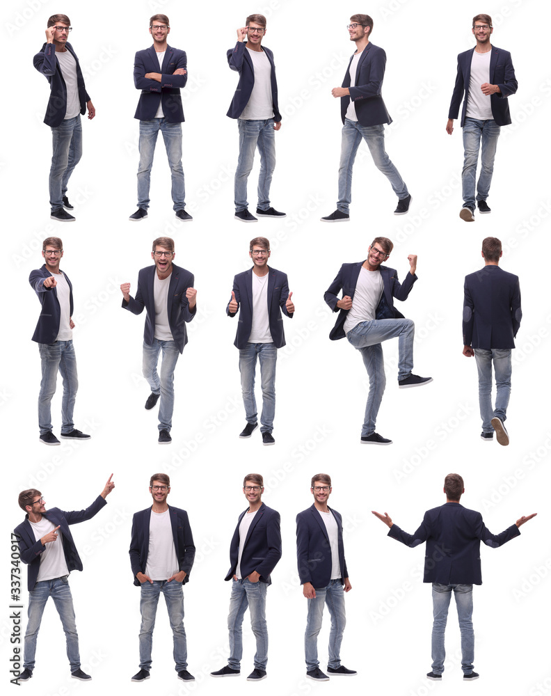 collage of photos of a successful young man collage of photos of a successful young man