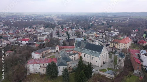 Wallpaper Mural Panoramic view from above on the city Krasnik. Poland Torontodigital.ca