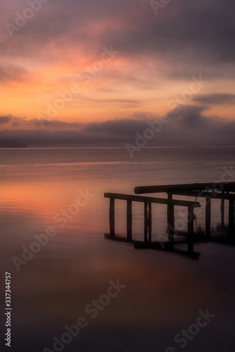 sunset on the pier © Patrick