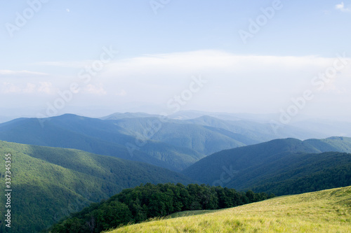 mountain landscape with clouds