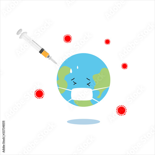 Concepts of vaccine injection to protec pandemic coronavirus outbreak