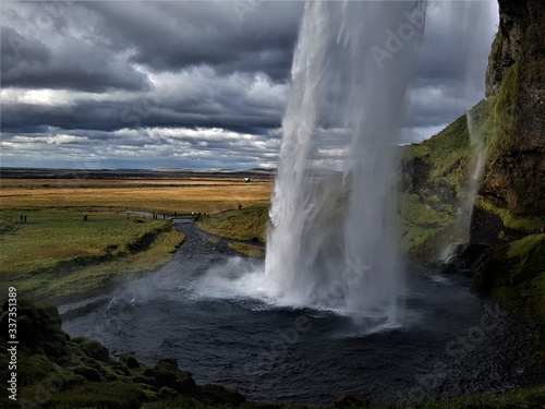 Iceland  Waterfall