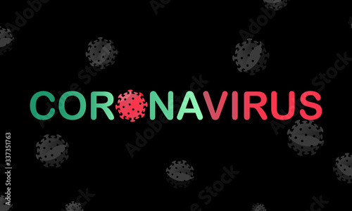 Coronavirus covid19 virus background flat in modern colour design concept. EPS 10 vector.