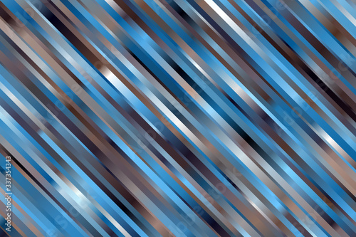 Blue and brown lines and stripes vector background.