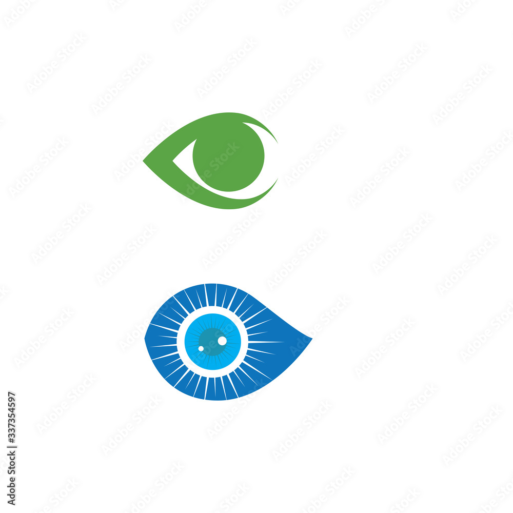 Eye Care vector logo design Eye Care vector logo design