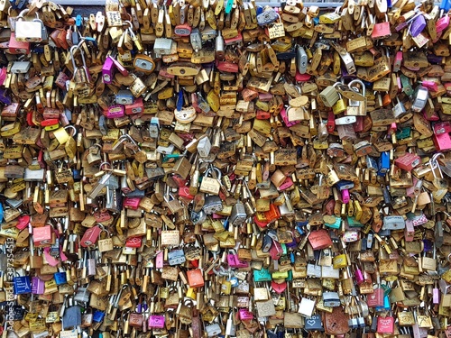 Lock Love in Paris, France