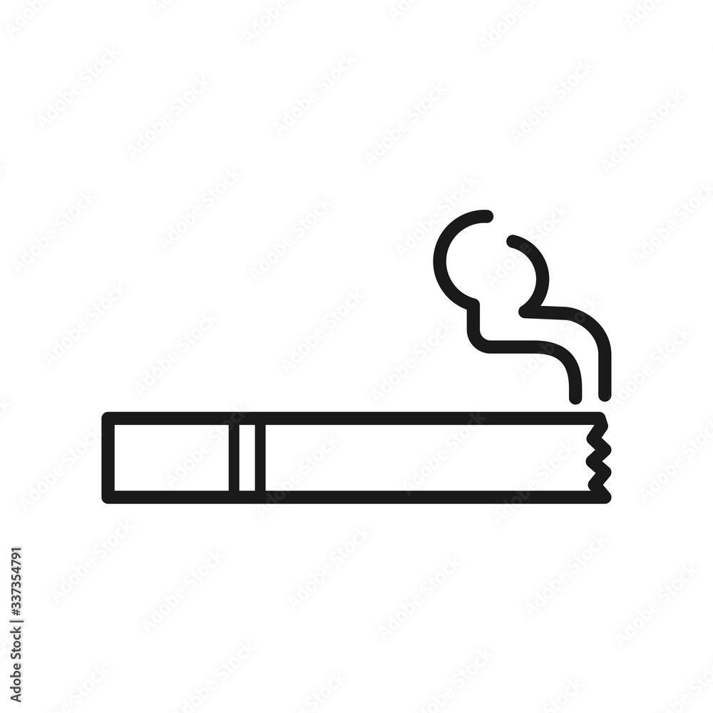 cigarette vector icon in trendy flat design cigarette vector icon in trendy flat design