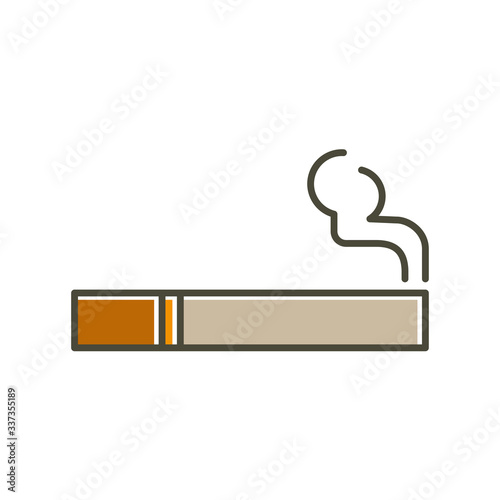 cigarette vector icon in trendy flat design