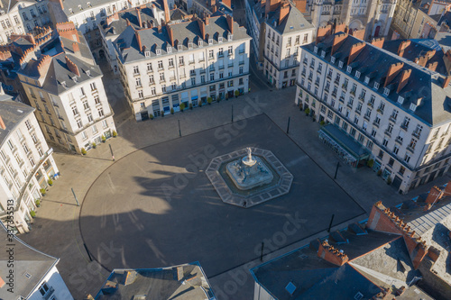 Place Royale à Nantes vue du ciel