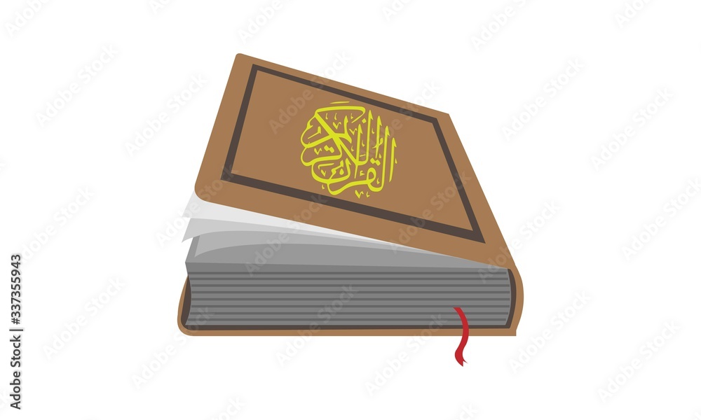 Koran AL Kareem in vector illustrator, the holy quran vector icon. Koran AL Kareem in vector illustrator, the holy quran vector icon.
