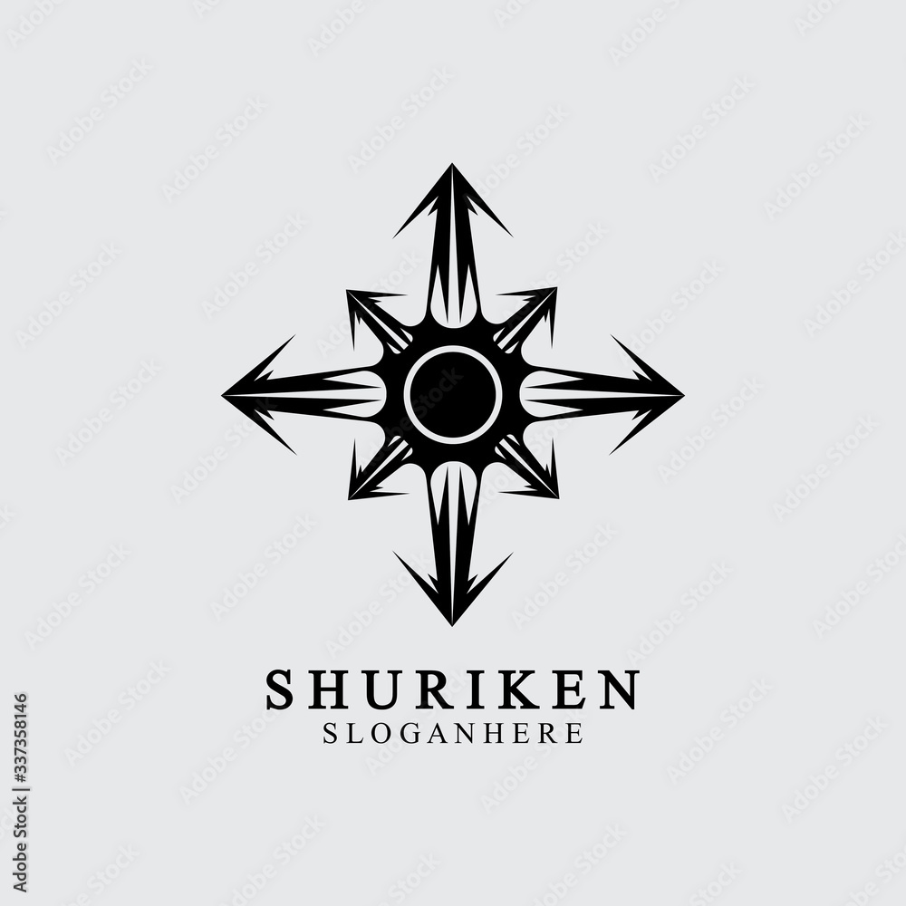 ninja shuriken black solid icon modern design, isolated on white background. flat style for graphic design template. suitable for logo, web, UI, mobile app. vector illustration ninja shuriken black solid icon modern design, isolated on white background. flat style for graphic design template. suitable for logo, web, UI, mobile app. vector illustration