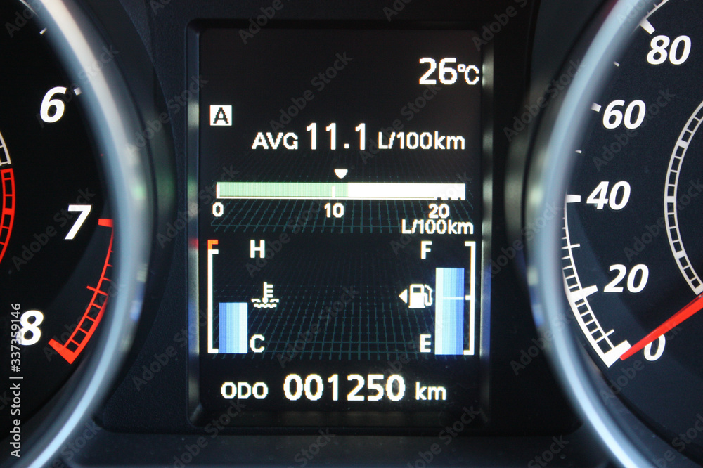 Modern vehicle multi-info display Modern vehicle multi-info display