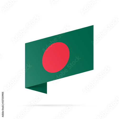 Free Download Bangladesh flag state symbol isolated on background national banner. Greeting card National Independence Day of the People's Republic of Bangladesh. Illustration banner with realistic state flag. - GFXLoad