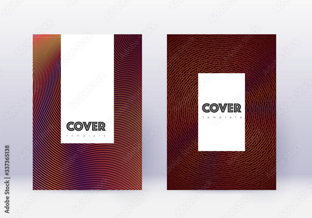 Hipster cover design template set. Orange abstract Hipster cover design template set. Orange abstract