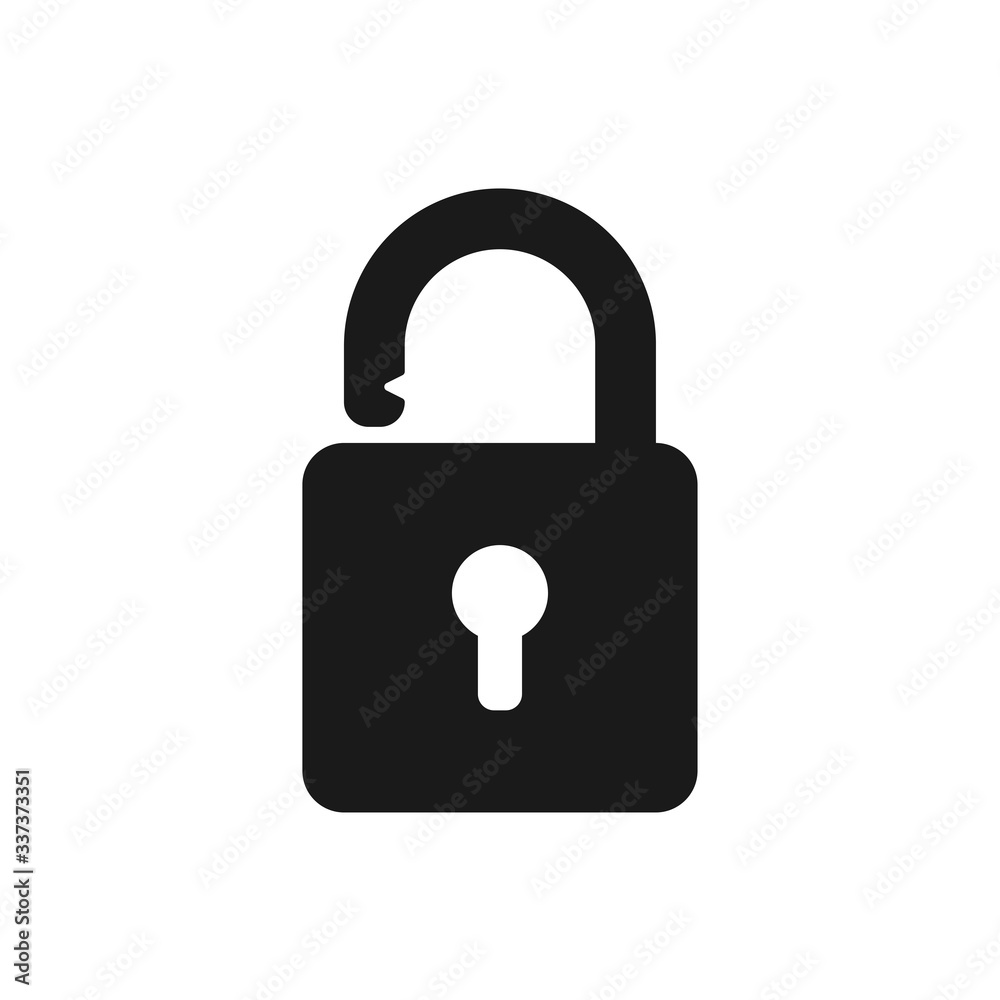padlock vector icon, lock icon in trendy flat design padlock vector icon, lock icon in trendy flat design