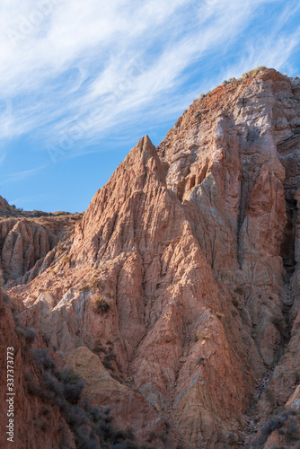 Steep landscape in Los Picachos in Spain