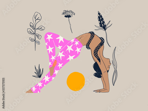 Flowers and Yoga