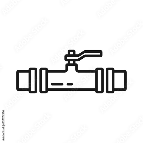 pipe icon in trendy flat design