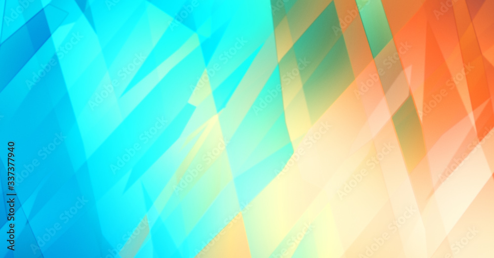 Fototapeta premium Abstract background. Striped colorful textured geometric wallpaper. Intersecting diagonal shapes pattern graphic. Vibrant design.