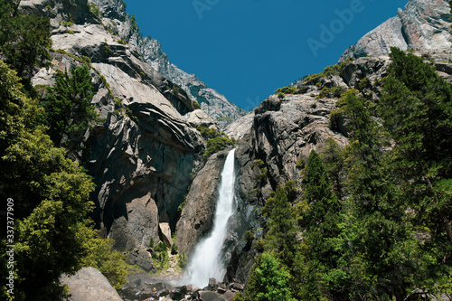 lower waterfall in yosemite
