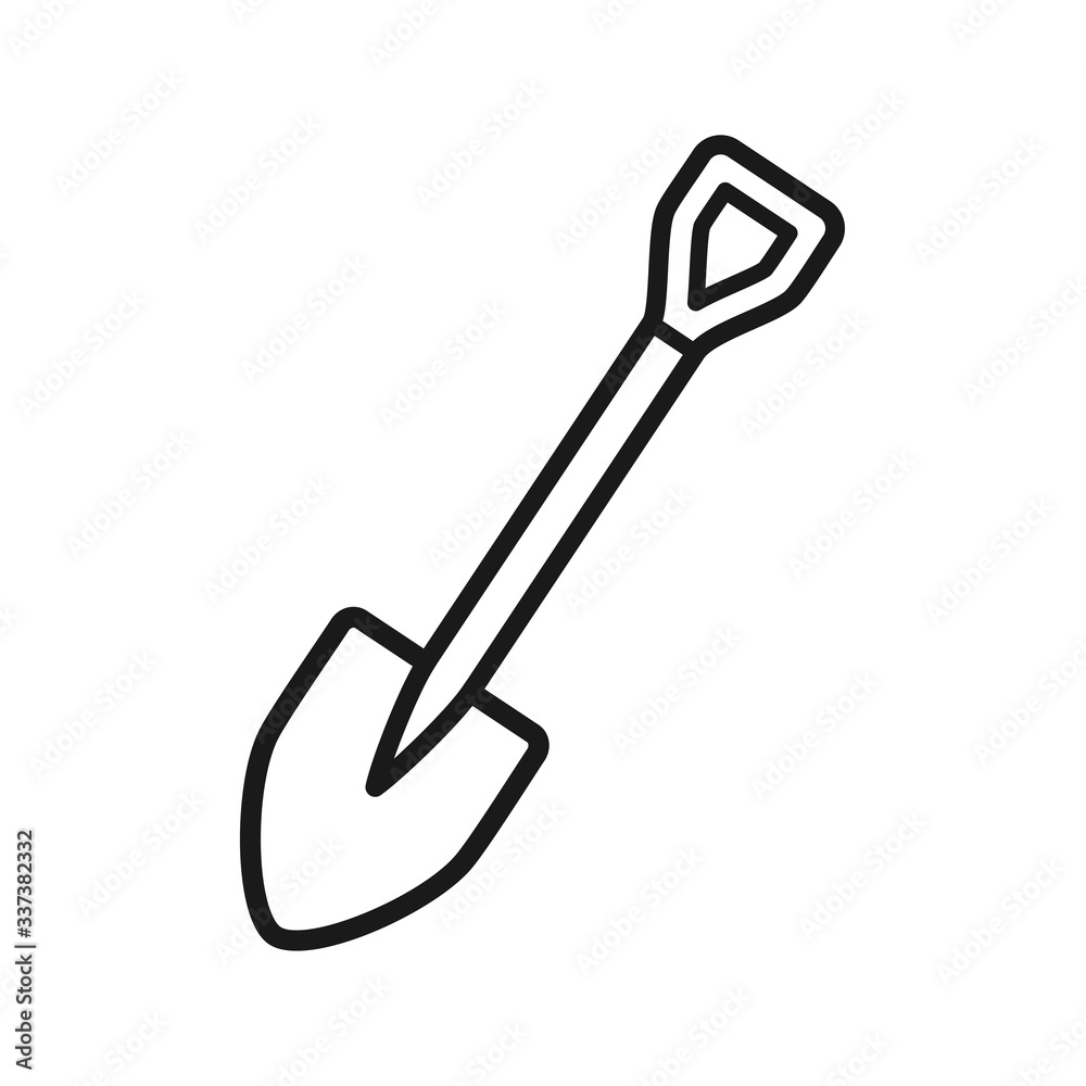 shovel icon vector logo template shovel icon vector logo template