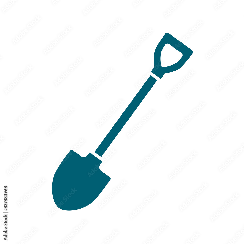 shovel icon vector logo template