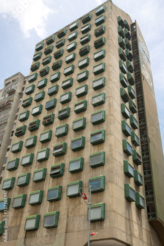 Modern building in Cararas, Venezuela photo